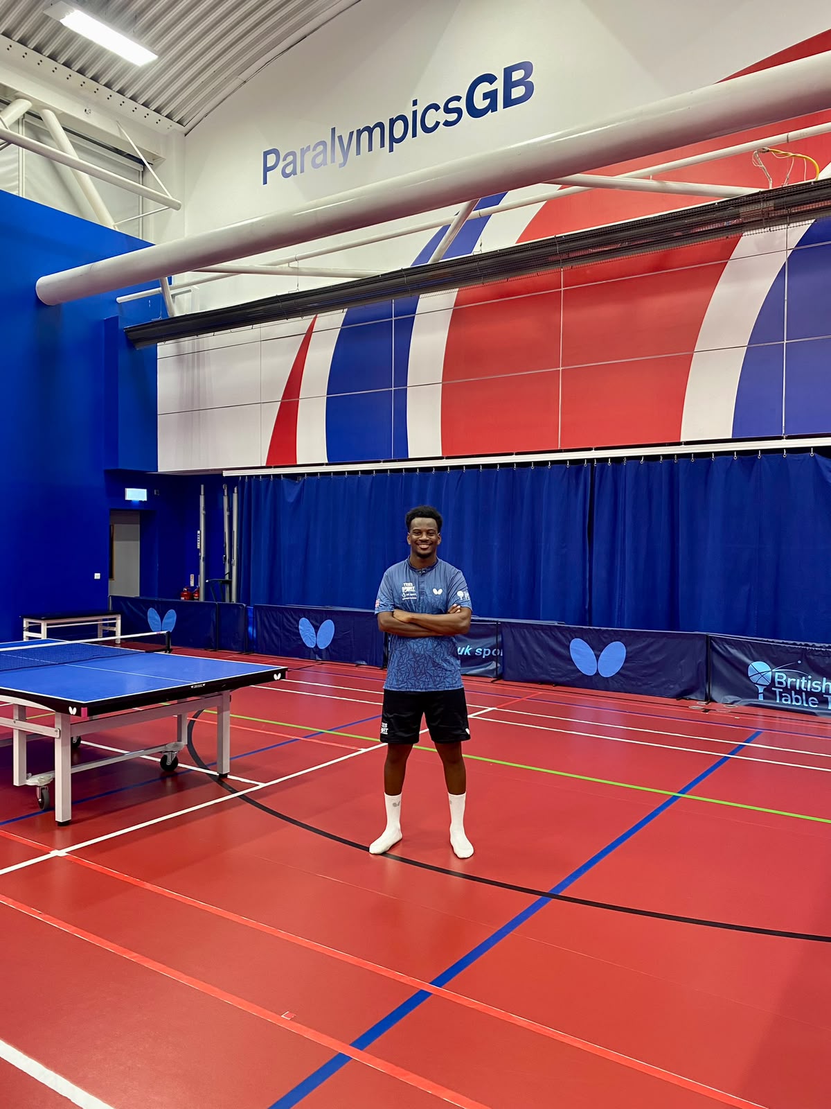 Ashley Facey at the ParalympicsGB training base in Sheffield